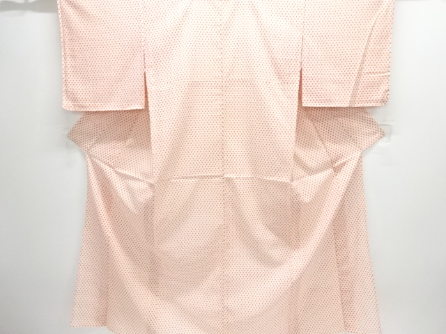 未使用品　駒絽抽象模様小紋着物